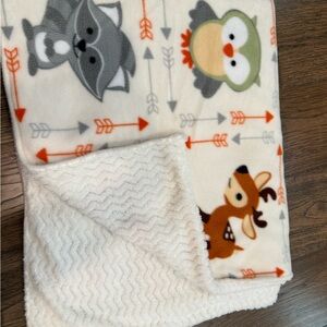Cozy Woodland Animal Kids Blanket